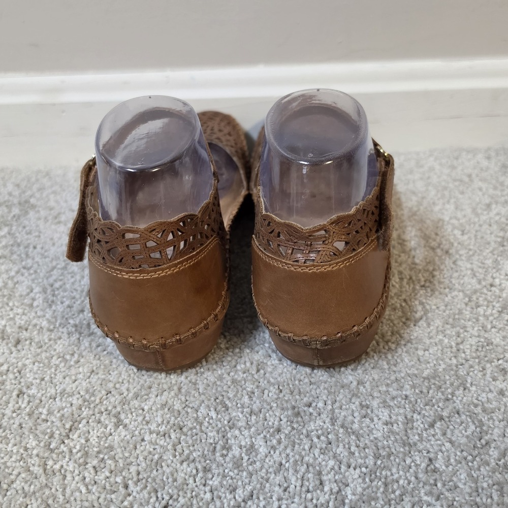 Pikolinos Mary Jane Puerto Vallarta Ankle Strap Leather Sandals Rustic Sz 8.5 - Picture 5 of 10